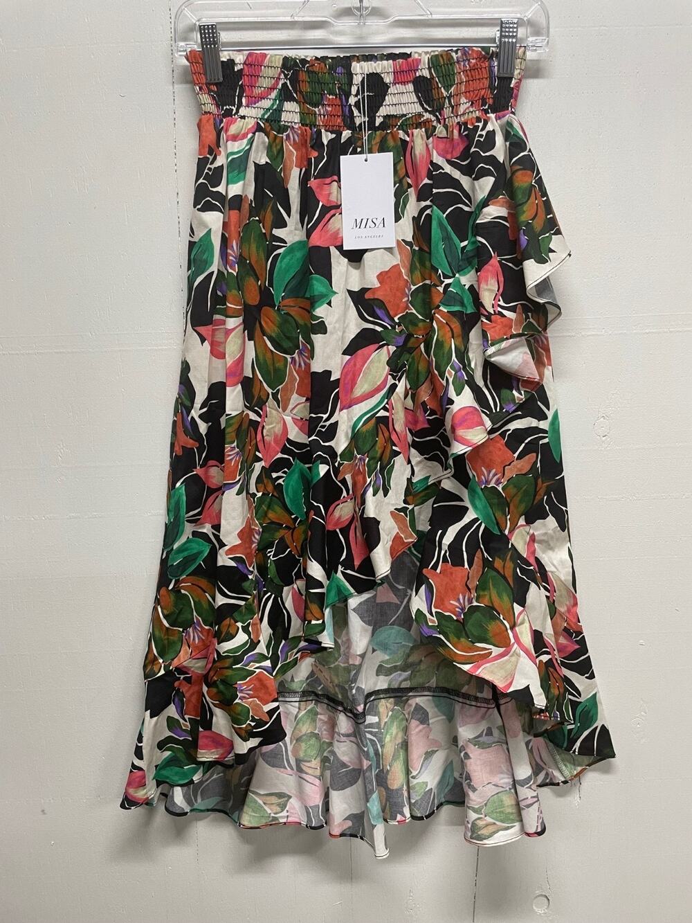 Misa by Revolve Women's Skirt Medium New With Tags Floral Midi Length Frilly